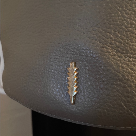 Thacker Gray Leather Crossbody - Picture 4 of 9